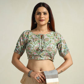 Buy Sanganeri Block Printed Cotton Stitched Blouse 02 Online at iTokri.com