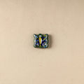Green - Butterfly Original Blue Pottery Ceramic Fridge Magnet 93