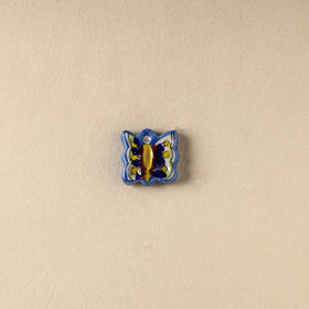 Blue - Butterfly Original Blue Pottery Ceramic Fridge Magnet 94