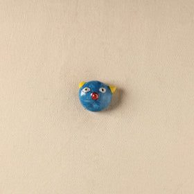 Blue - Cat Original Blue Pottery Ceramic Fridge Magnet 97