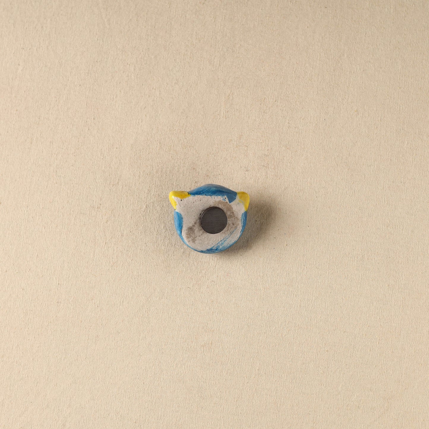 Blue - Cat Original Blue Pottery Ceramic Fridge Magnet 97