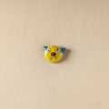 Yellow - Cat Original Blue Pottery Ceramic Fridge Magnet 98