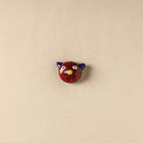 Cat - Original Blue Pottery Ceramic Fridge Magnet 99
