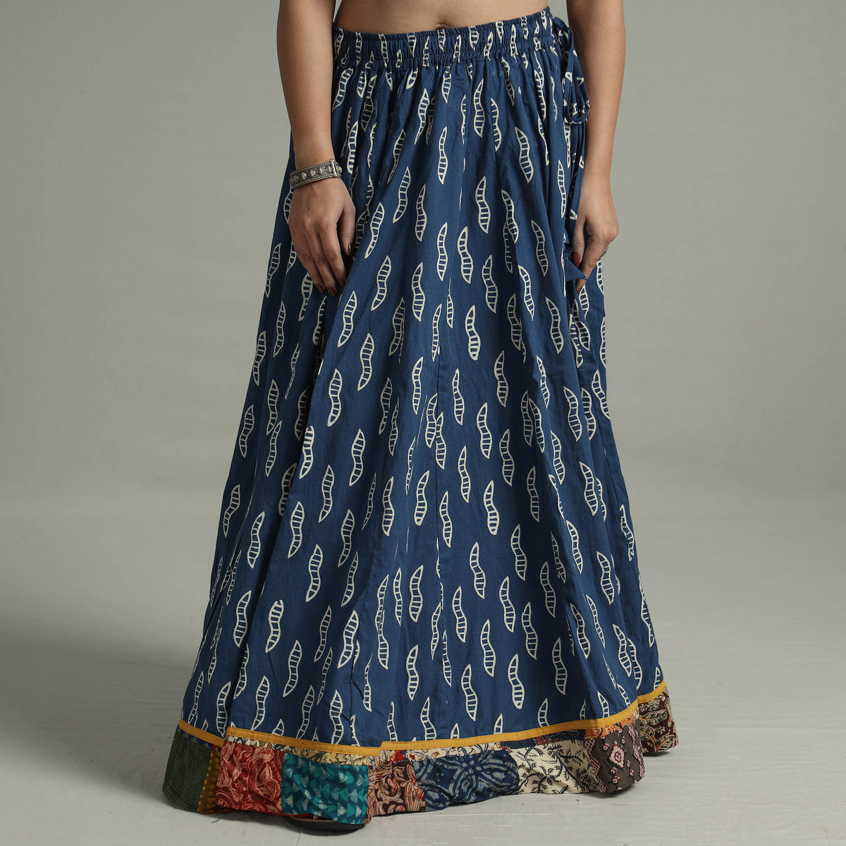 Patchwork Long Skirt