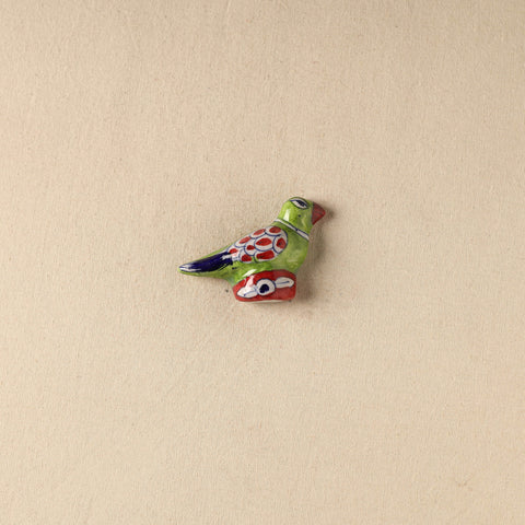 Green - Parrot Original Blue Pottery Ceramic Fridge Magnet 100