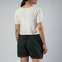 chikankari shorts