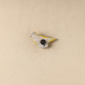 Yellow - Parrot Original Blue Pottery Ceramic Fridge Magnet 101