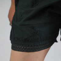 chikankari shorts