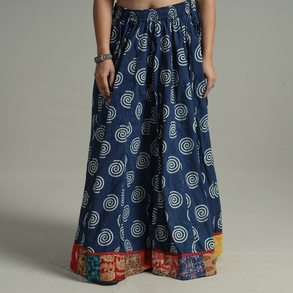 Patchwork Long Skirt