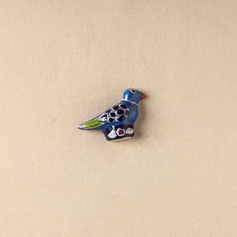 Blue - Parrot Original Blue Pottery Ceramic Fridge Magnet 104