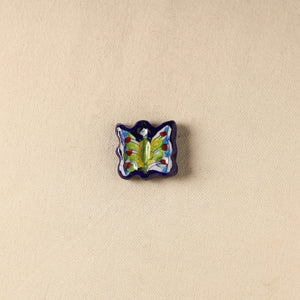 Blue - Butterfly Original Blue Pottery Ceramic Fridge Magnet 92