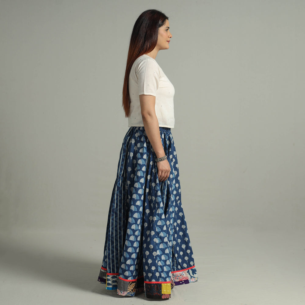 Patchwork Long Skirt