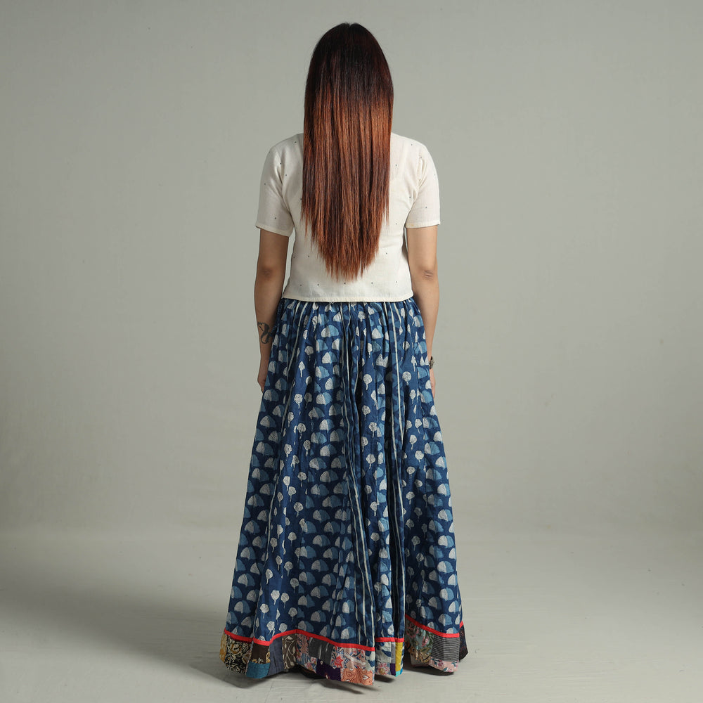 Patchwork Long Skirt