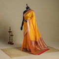 Yellow - bangalore silk paithani saree 06 - handcrafted