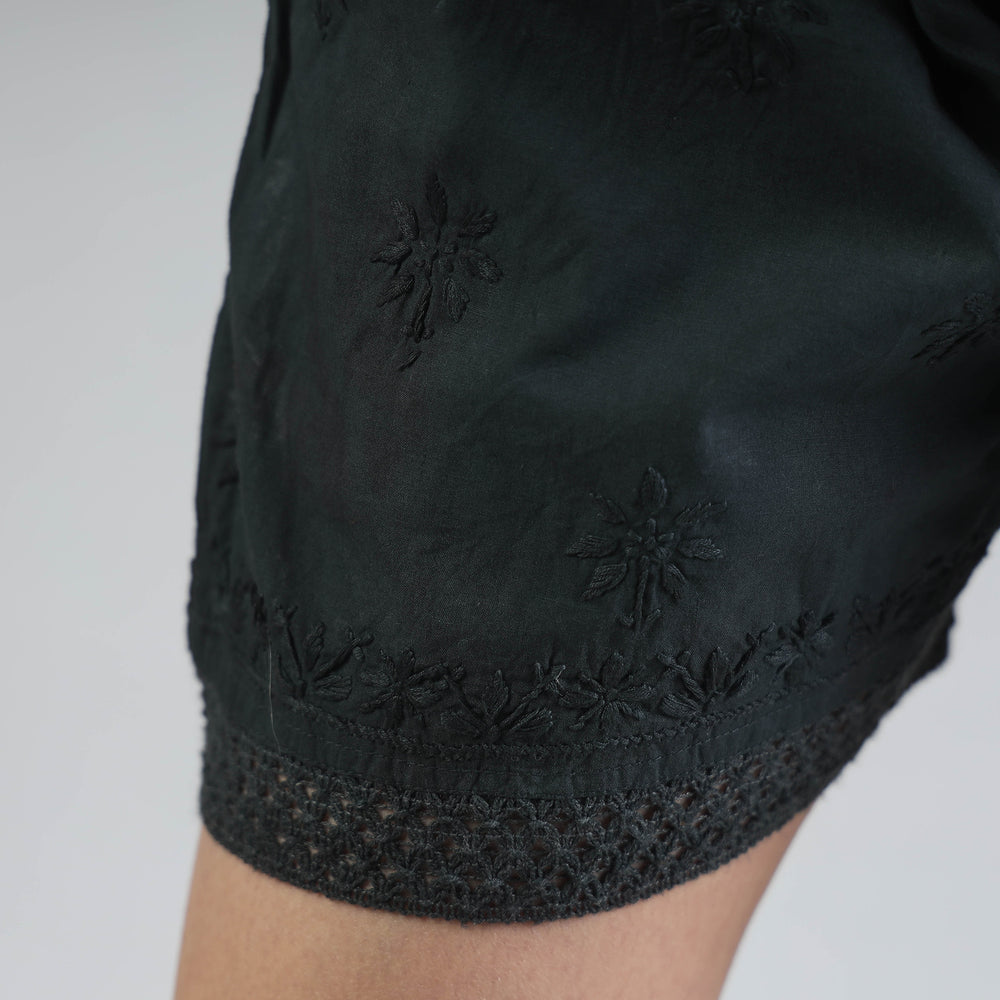 chikankari shorts