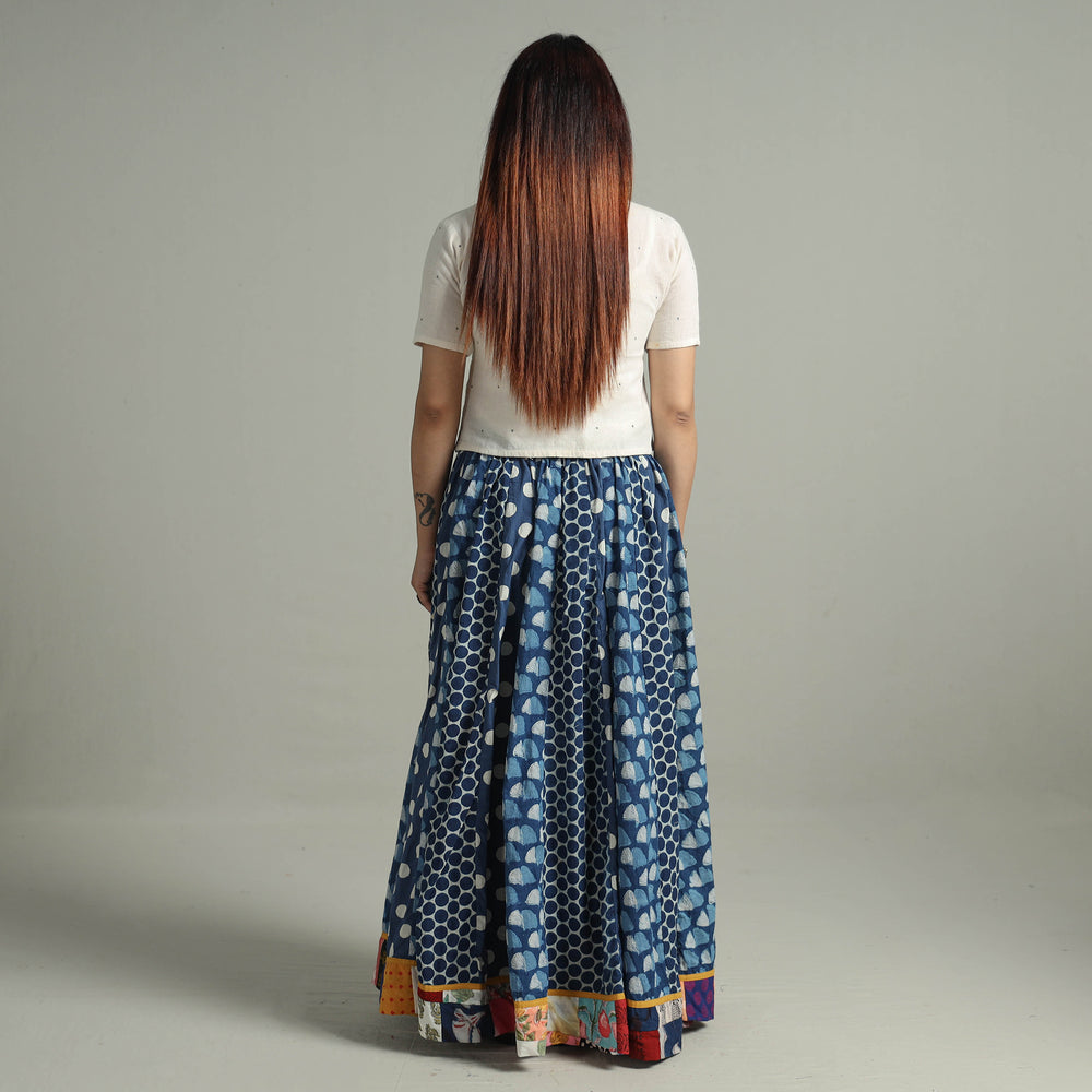 Patchwork Long Skirt