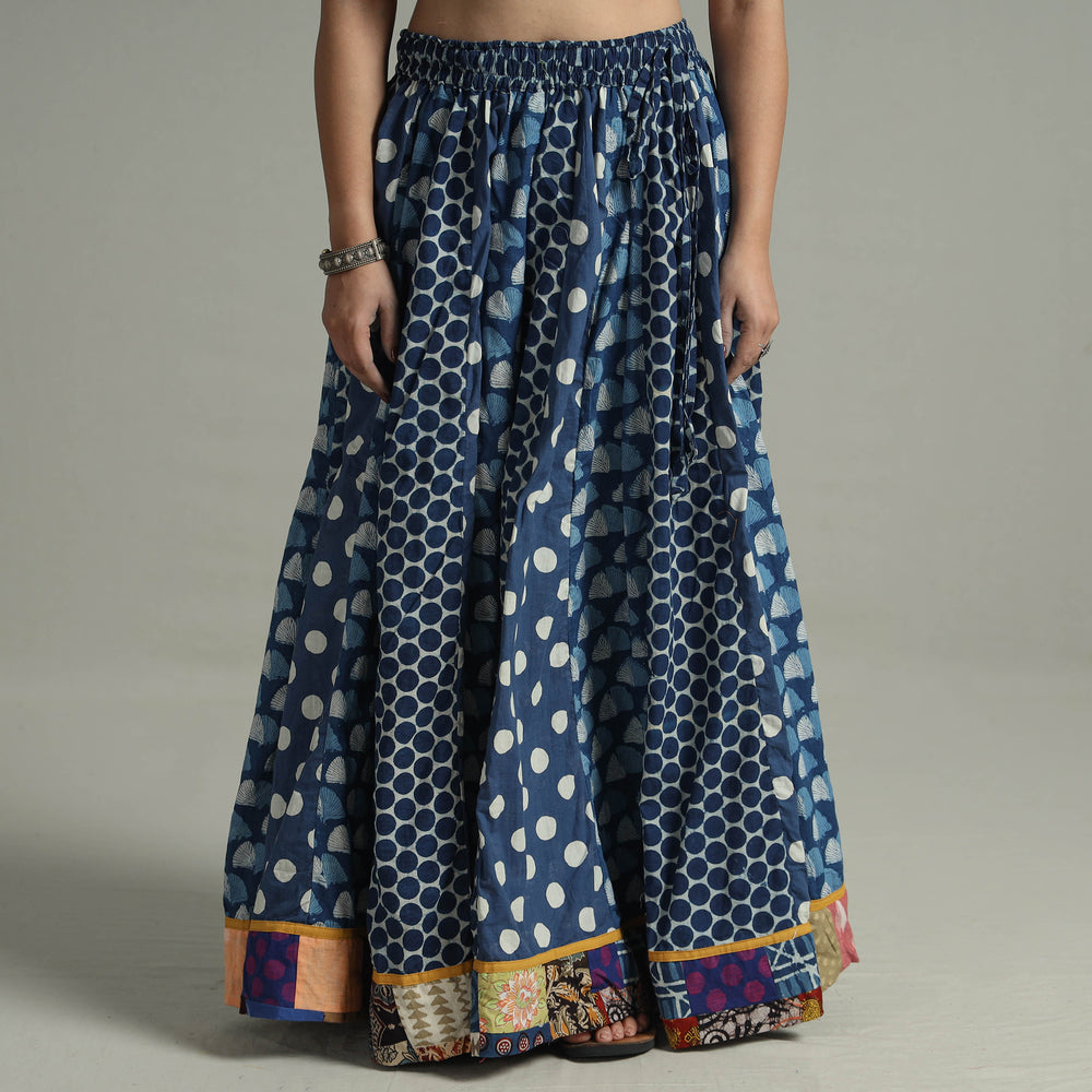 Patchwork Long Skirt