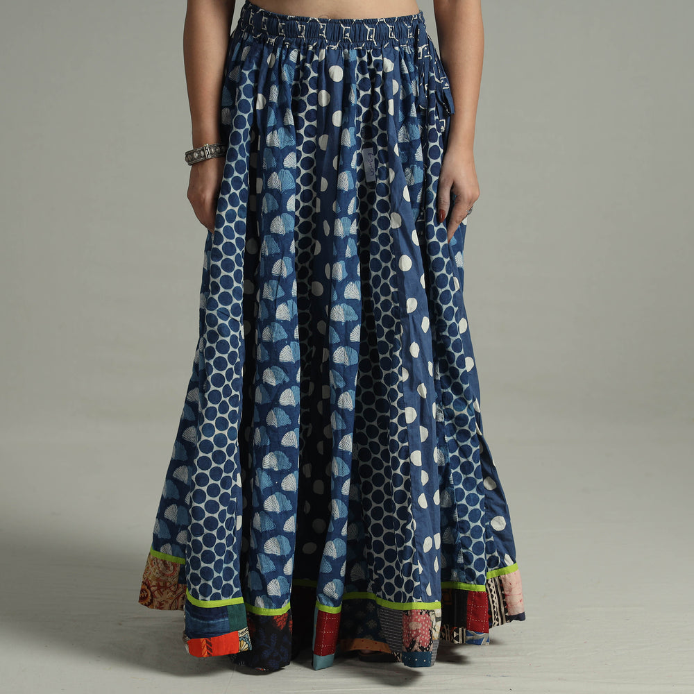 Patchwork Long Skirt