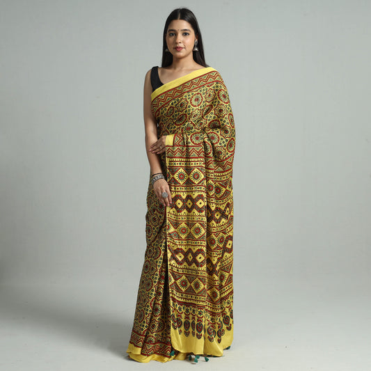 ajrakh saree