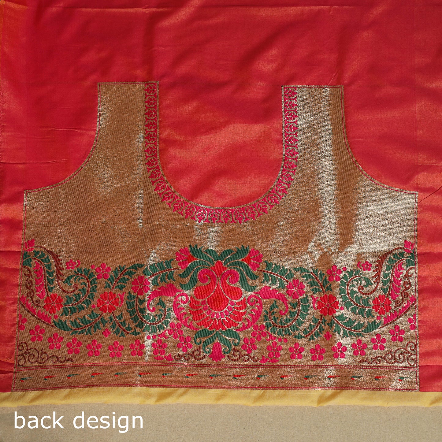 Yellow - bangalore silk paithani saree 07 - handcrafted