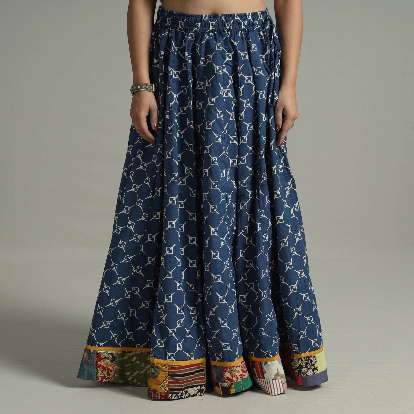 Patchwork Long Skirt