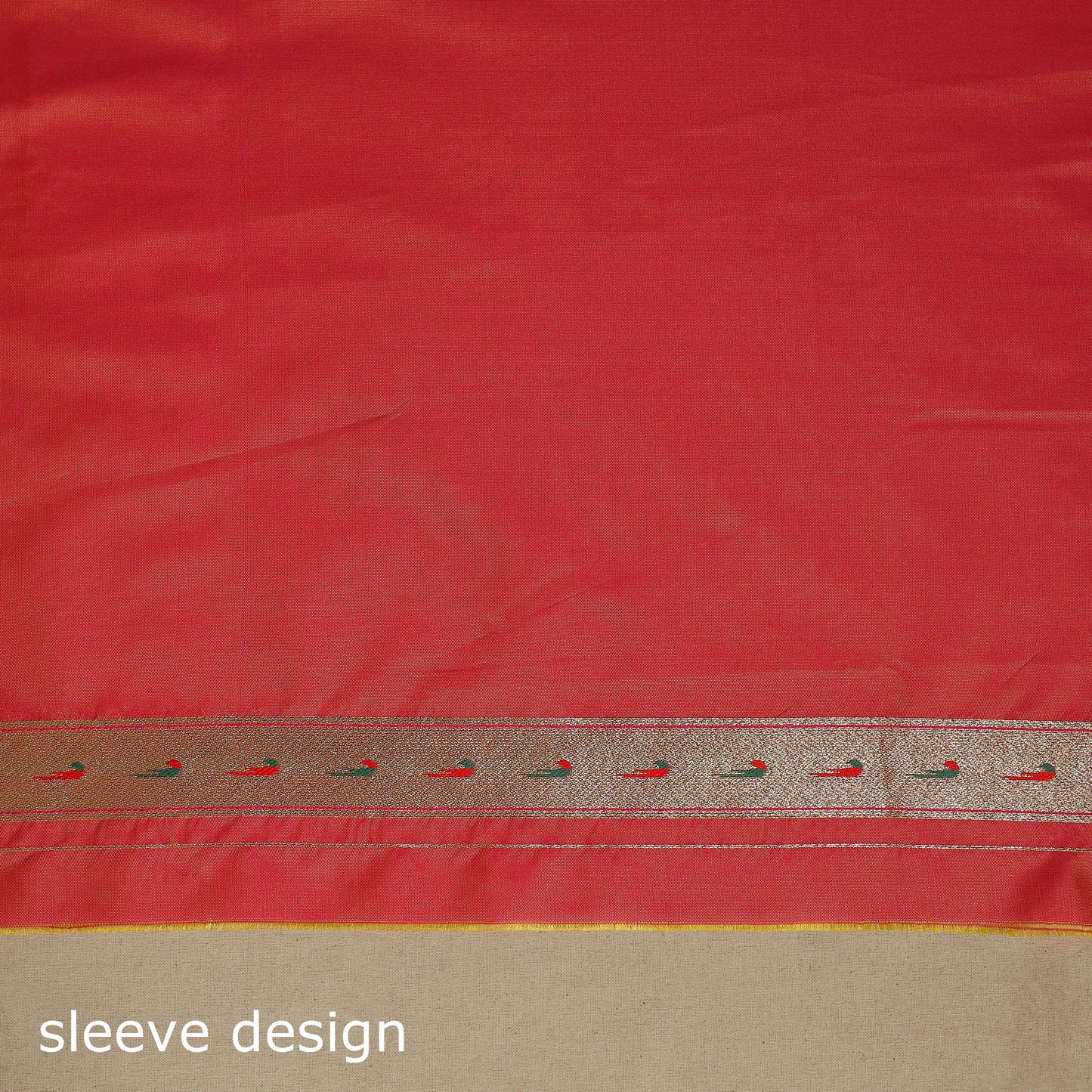 Yellow - bangalore silk paithani saree 07 - handcrafted