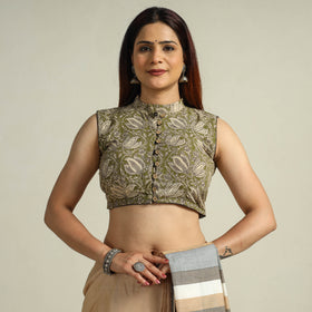 Buy Kalamkari Printed Cotton Stitched Blouse 02 Online at iTokri.com