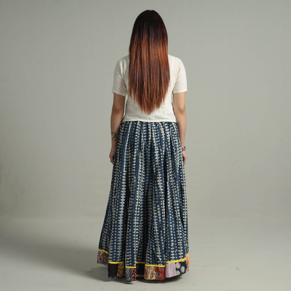 Patchwork Long Skirt