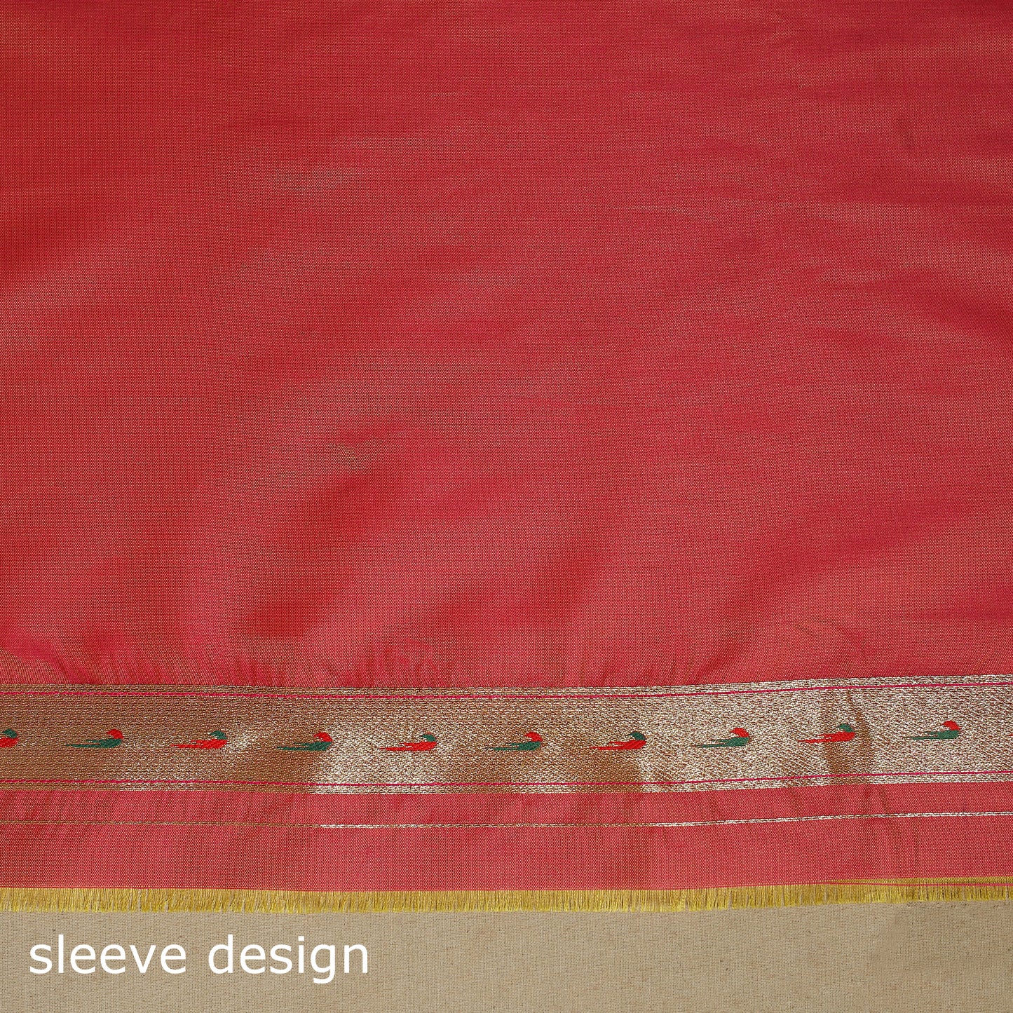 Yellow - bangalore silk paithani saree 06 - handcrafted