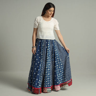 Patchwork Long Skirt