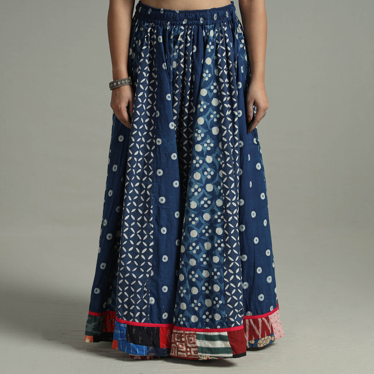 Patchwork Long Skirt