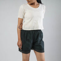 chikankari shorts