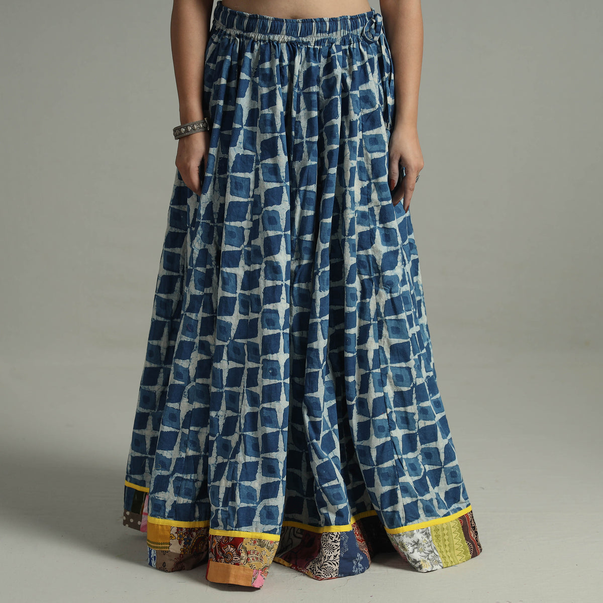 Patchwork Long Skirt