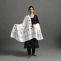 Kutch Ahir Hand Embroidery Woollen Shawl 39