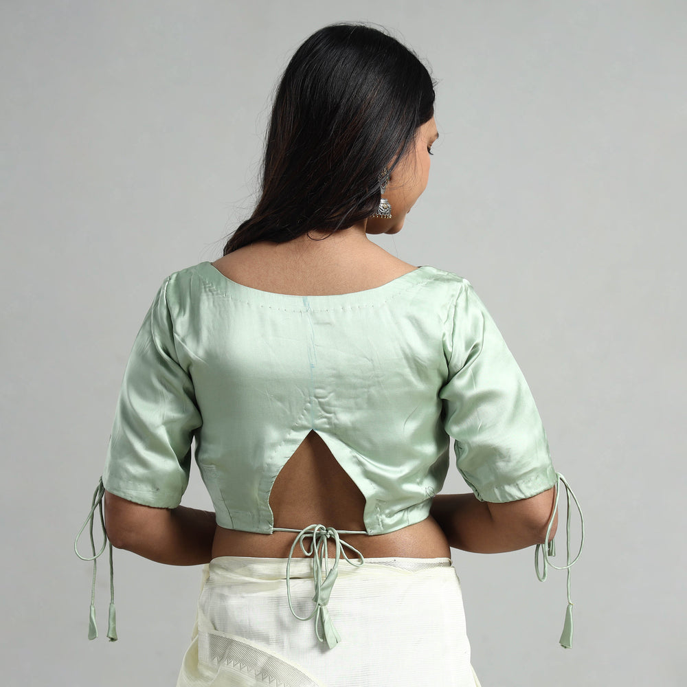 silk stitched blouse 