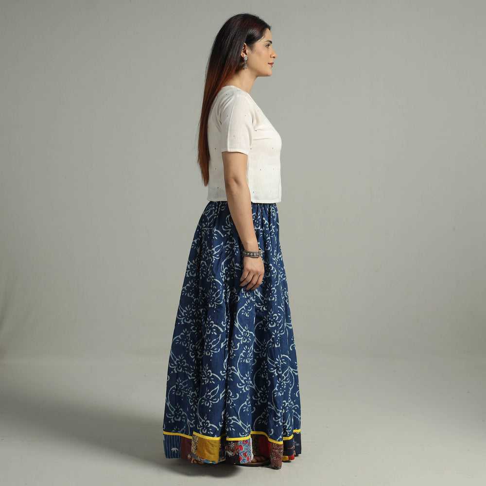 Patchwork Long Skirt