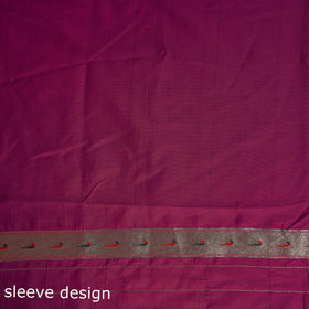 Purple - bangalore silk paithani saree 01 - handcrafted