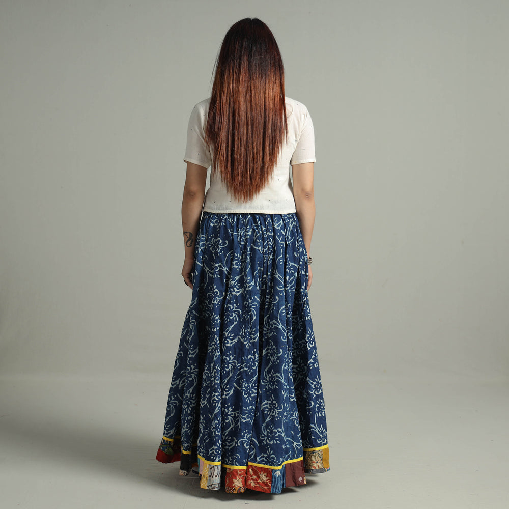 Patchwork Long Skirt