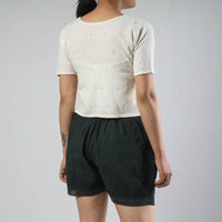 chikankari shorts