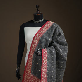 Tussar Silk Handloom Bolpur Kantha Hand Embroidered Dupatta 01