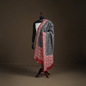 Tussar Silk Handloom Bolpur Kantha Hand Embroidered Dupatta 02