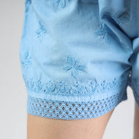 chikankari shorts