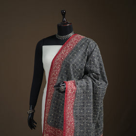 Tussar Silk Handloom Bolpur Kantha Hand Embroidered Dupatta 05