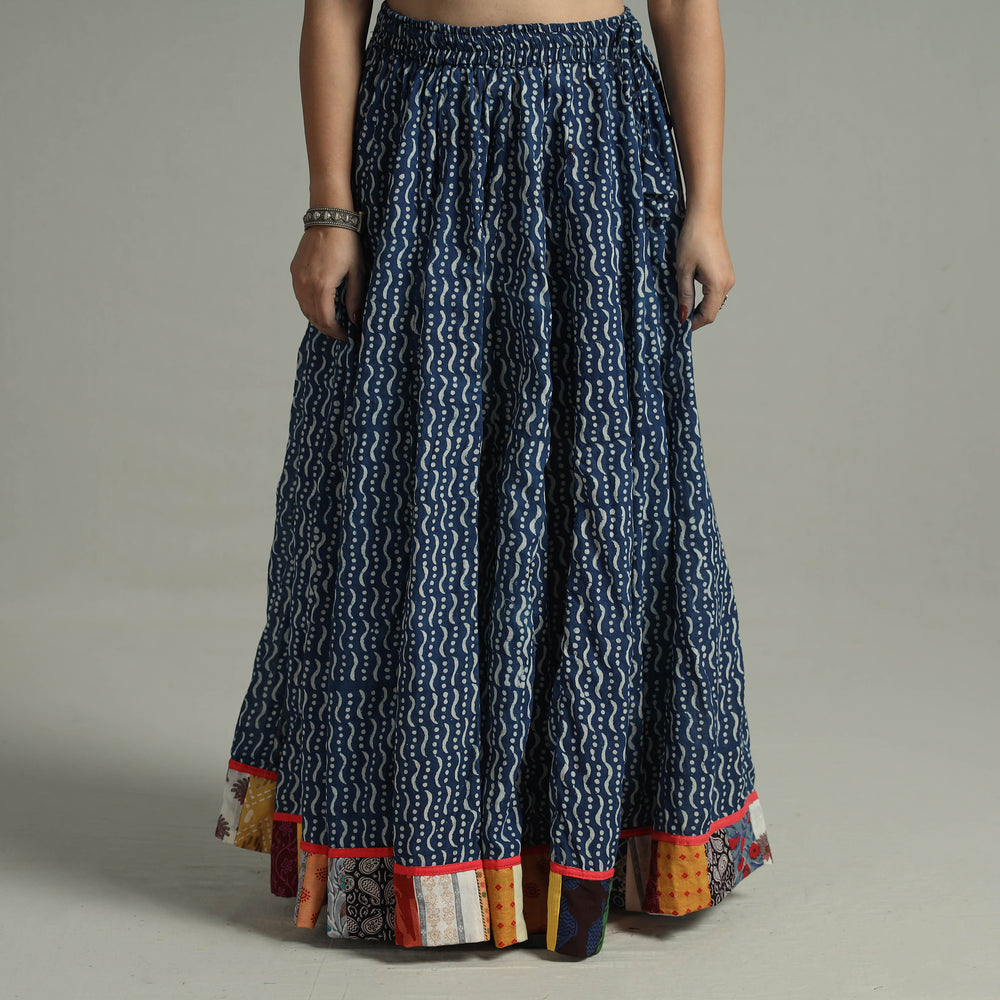 Patchwork Long Skirt