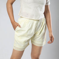 chikankari shorts