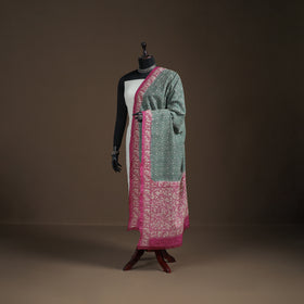 Tussar Silk Handloom Bolpur Kantha Hand Embroidered Dupatta 10
