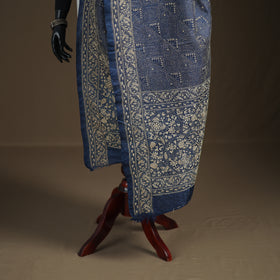 Tussar Silk Handloom Bolpur Kantha Hand Embroidered Dupatta 12