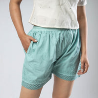 chikankari shorts