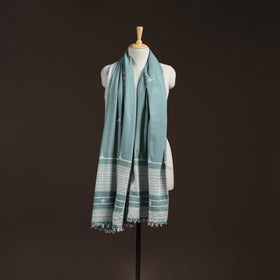 Kutch Bhujodi Handwoven Mirror Work Acrylic Wool Shawl 38