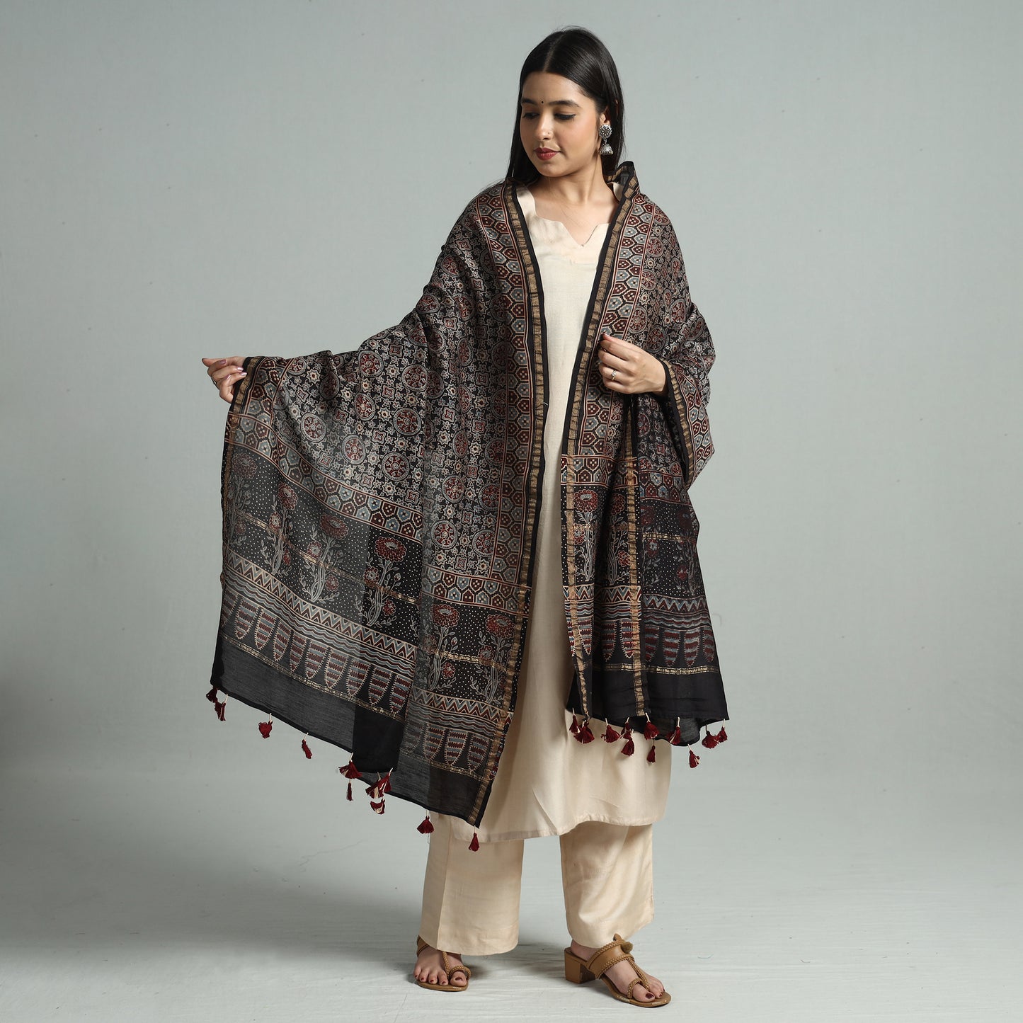 Ajrakh Dupatta